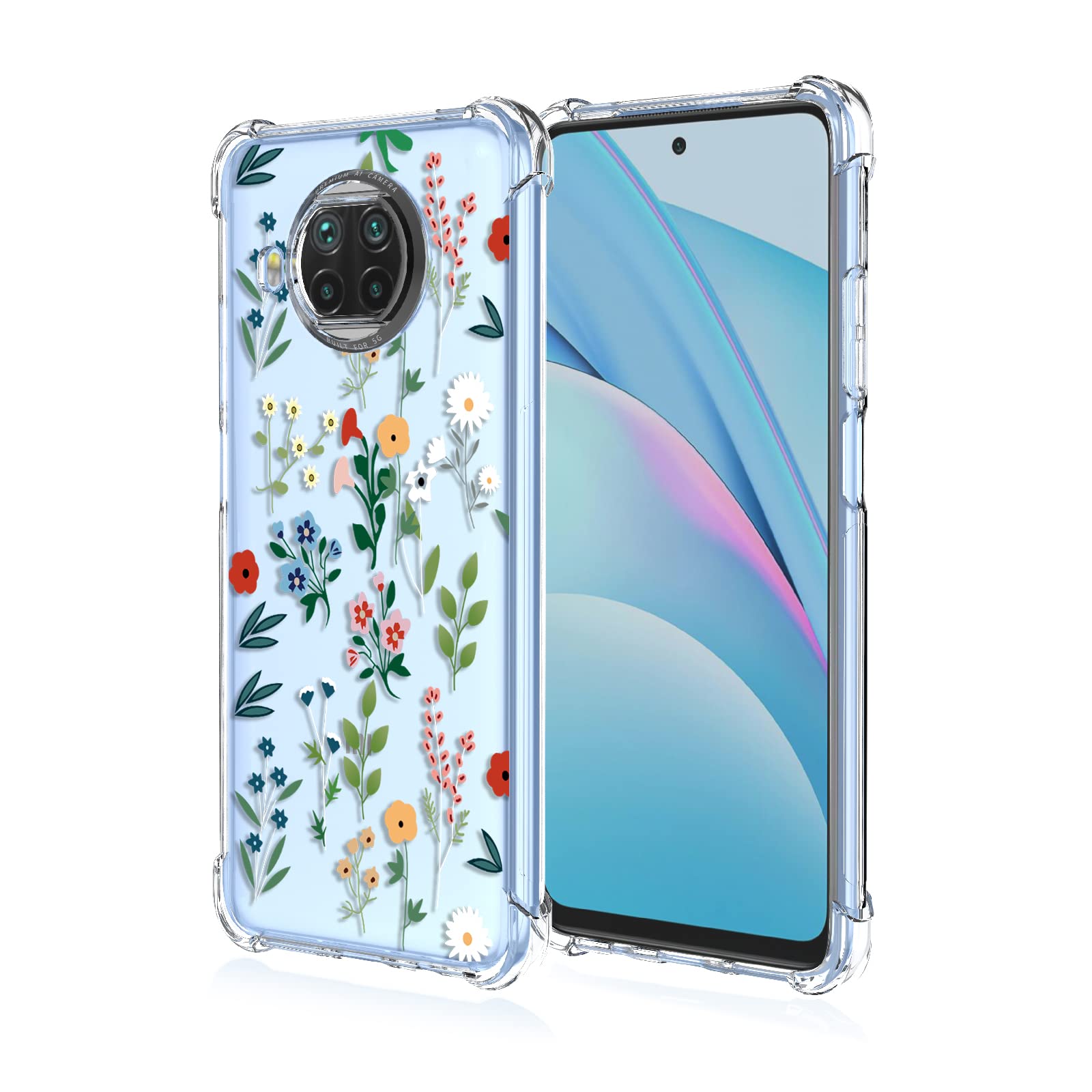 Coque pour Xiaomi Mi 10T 5G/Xiaomi Mi 10T Pro 5G Étui à Rabat en Cuir