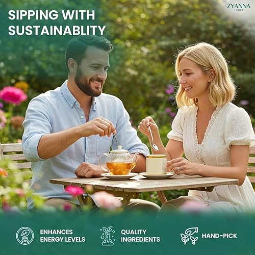 Miniatura 4 de Zyanna Cream Earl Grey Black Tea  Té negro prémium (bolsa de 3.53 onzas  50 tazas) Aceite de bergamota cítrica, sabor a vainilla, cafeína natural,