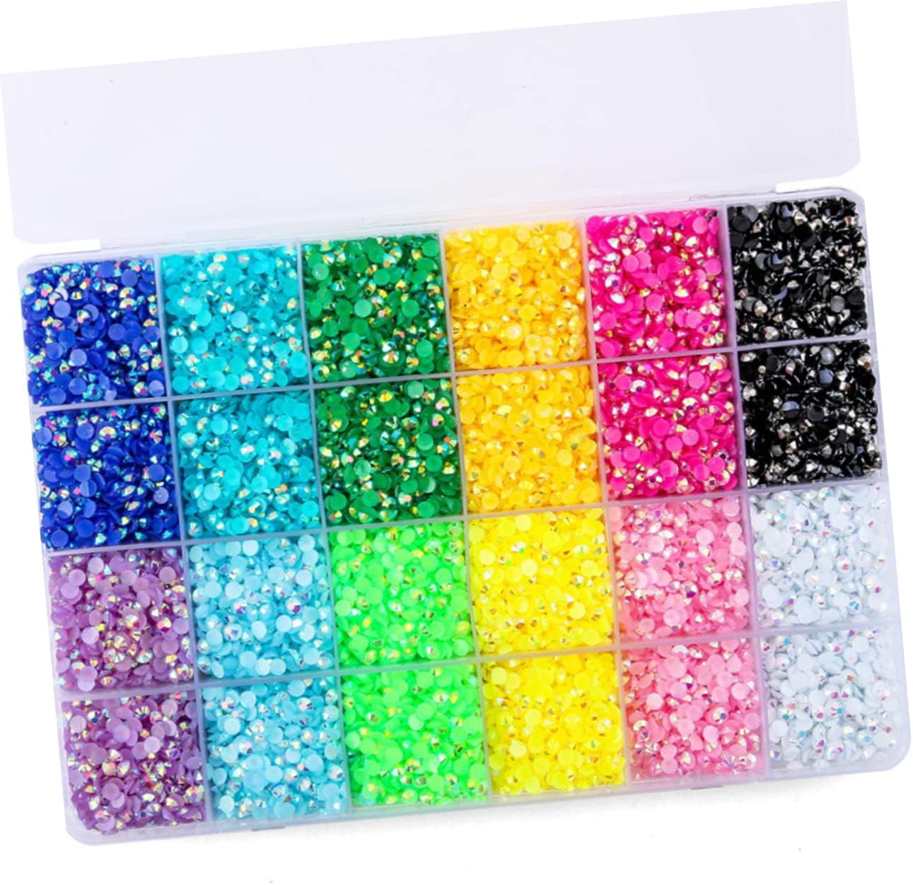 VICASKY Jelly Resin Drill DIY Nail Stones Nail Art Rhinestones Kit Diamond Decor for Manicure Art