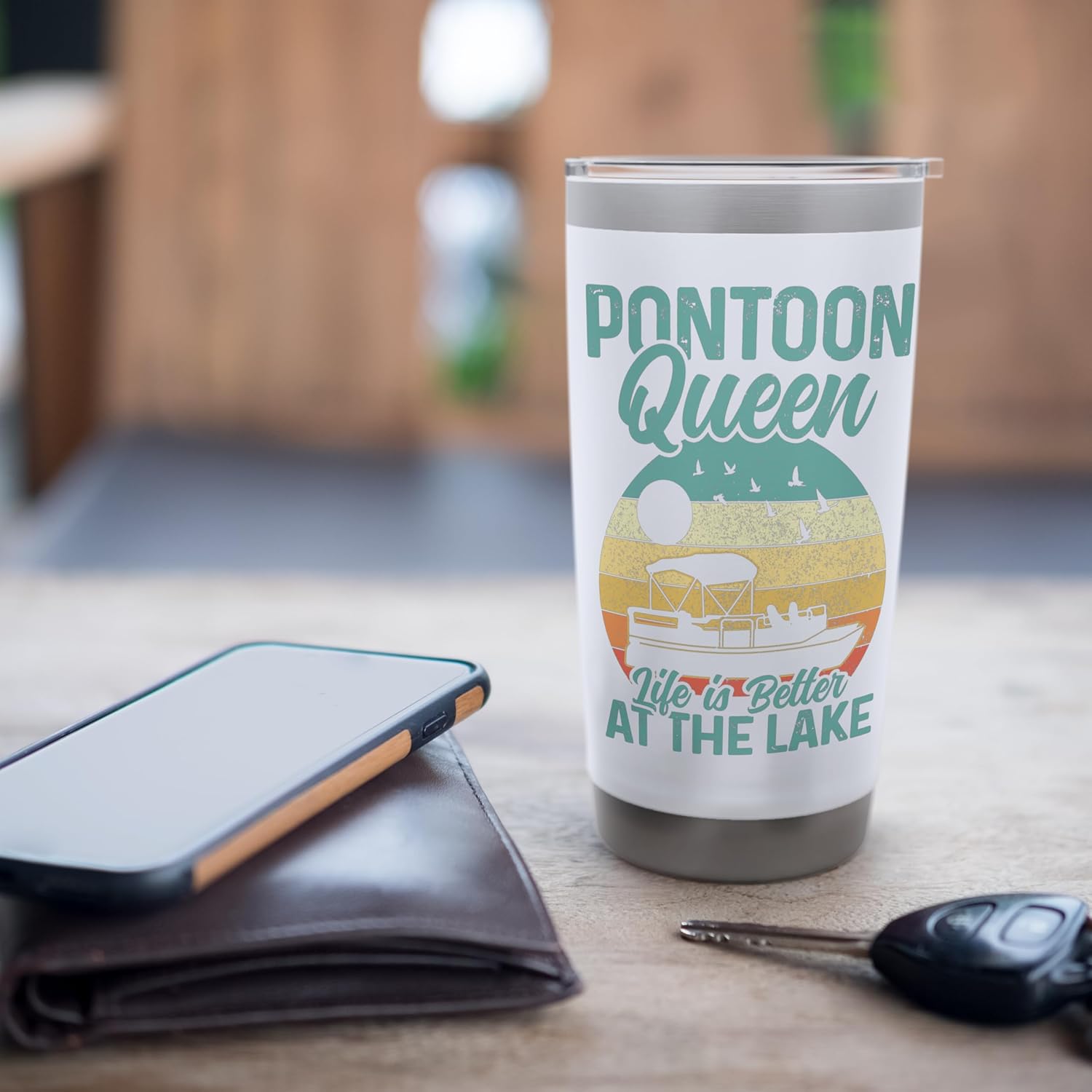 Pontoon Queen Stainless Steel Insulated Tumbler - Image 7