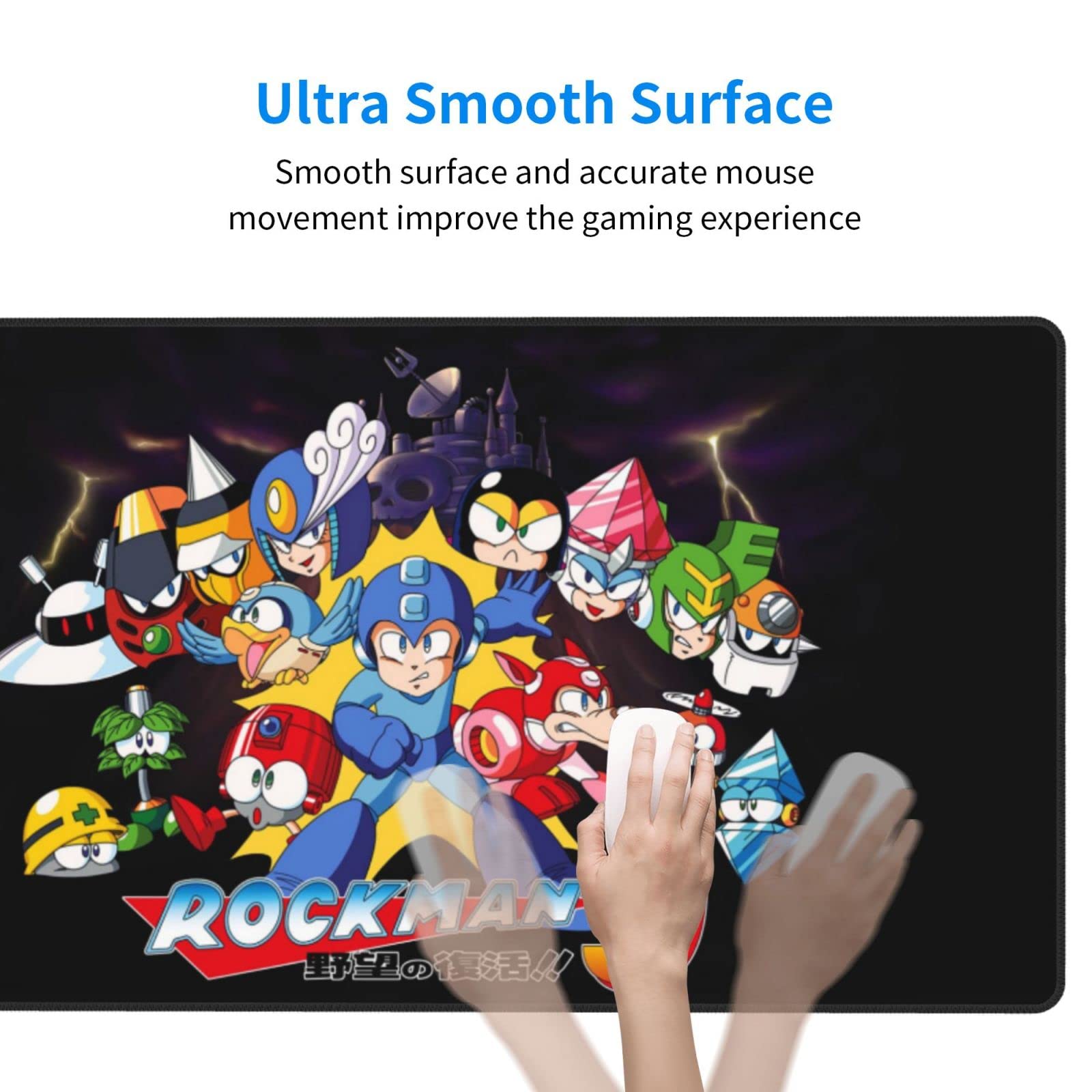 Amazon.co.jp: 人気 大型マウスパッドロックマンゼロ (4) 滑り止め