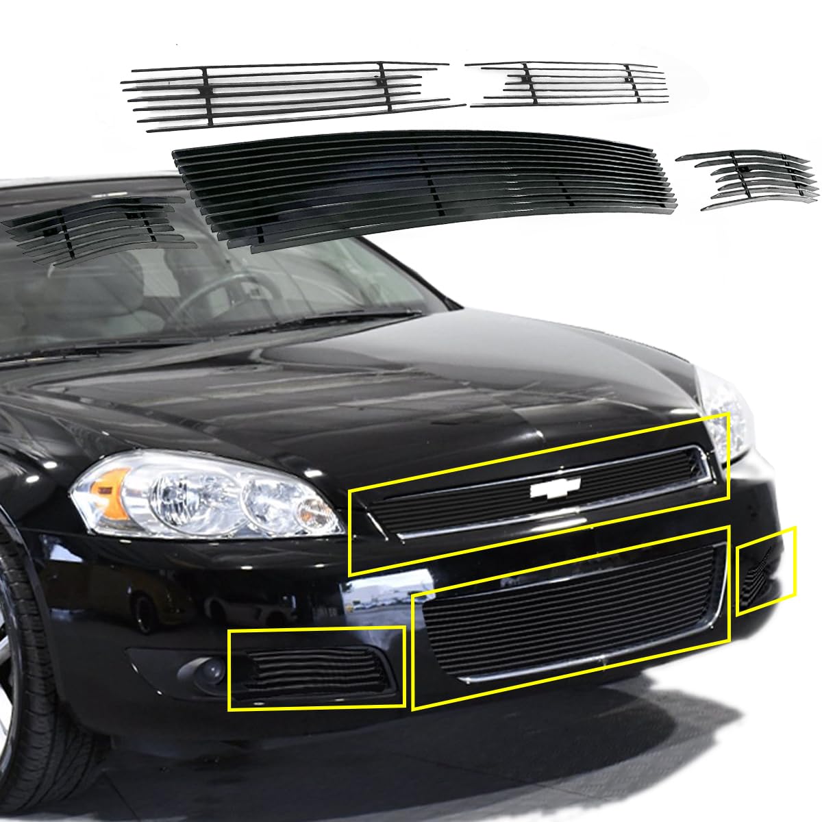 Amazon.com: Front Black Billet Grill For 2006-2013 Chevy
