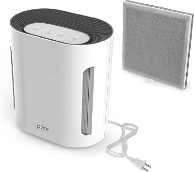 Pure Enrichment PureZone Air Purifier and Filter Bundle for Bedroom & Living Room, 4-Stage Filtration & UV-C Light, H13 HEPA Filter Helps Remove Bacteria, Pet Dander, Allergens, Germs, Smoke, Dust