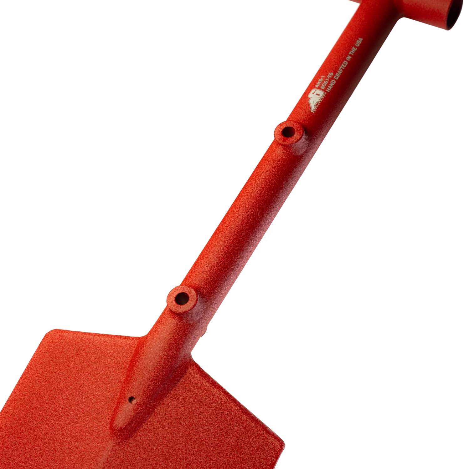 Agency 6 Adventure Mini Shovel (AMS-1) Powder Coated Winkle Red Finish - Lightweight Aluminum Hand Welded Mini Shovel Made in The USA Offroad