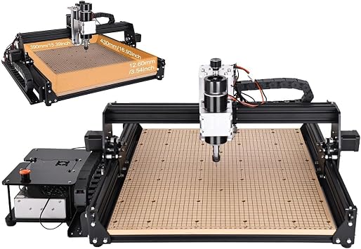 Desktop CNC Router Machine for Metal Wood Carving, Engraving, and Cutting with Controller