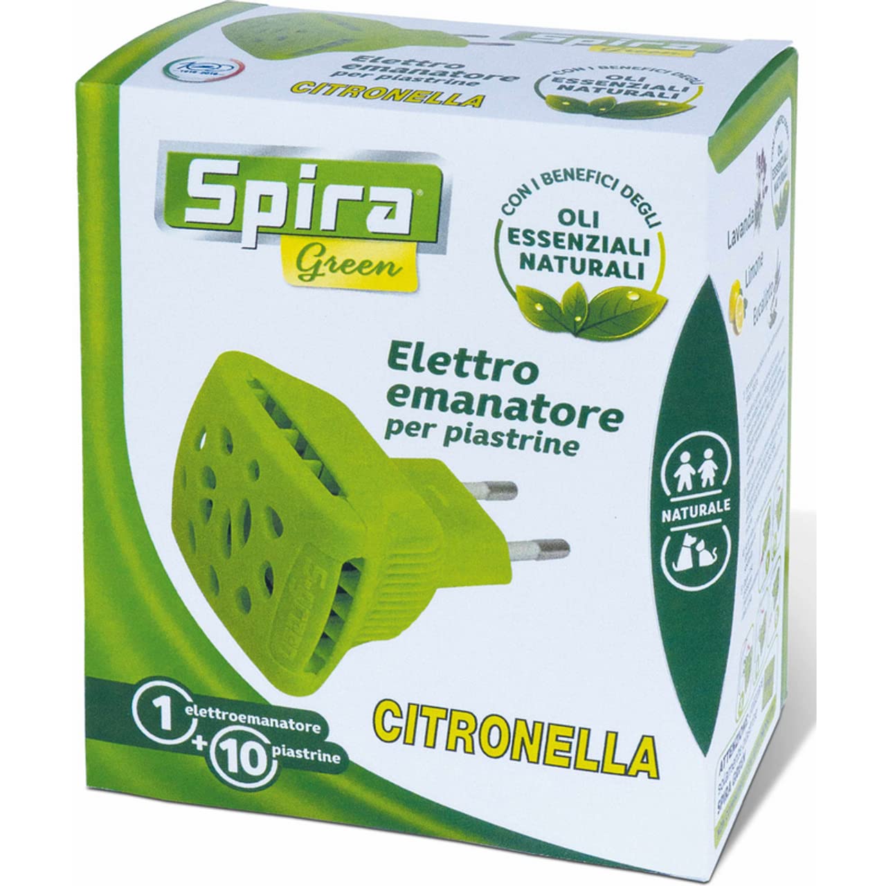 Spira Elettro emanatore per piastrine + 10 piastrine Green