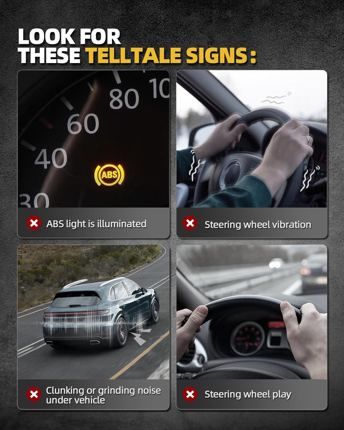 515160 4WD Front Wheel Bearing Hub with ABS Fit for Chevy Tahoe/Suburban/Silverado 1500 2014-2020, for GMC Sierra 1500/Yukon/Yukon XL 2014-2020, for Cadillac Escalade/XTS 2015-2020, 6-Lug - Image 3