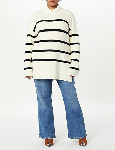 Vista 5 de The Drop Cuello alto Camilla con hombros caídos para mujer