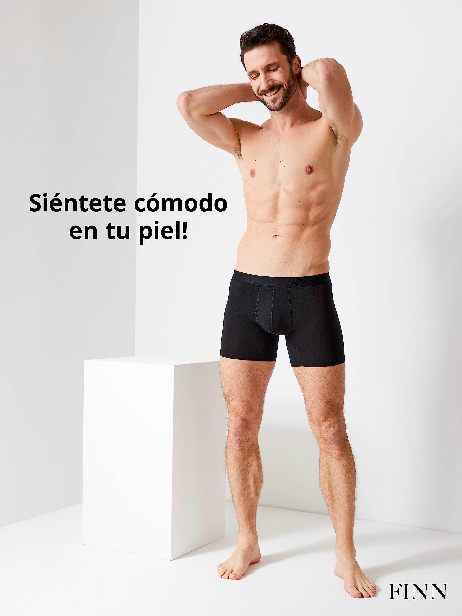 FINN Calzoncillos Hombre Pack de 3 Bóxer Micromodal Transpirables