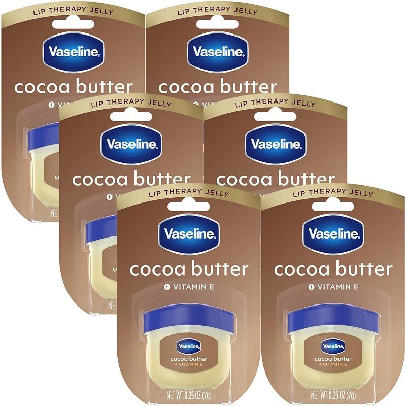 Bálsamo labial Vaseline Lip Therapy Cocoa Butter, Pacote com 6, 7 g cada