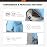 SKYSPER Sling Bag RFID Crossbody Sling Backpack Cross Body Shoulder Bag Travel Hiking Daypack for Women Men(Lightblue)
