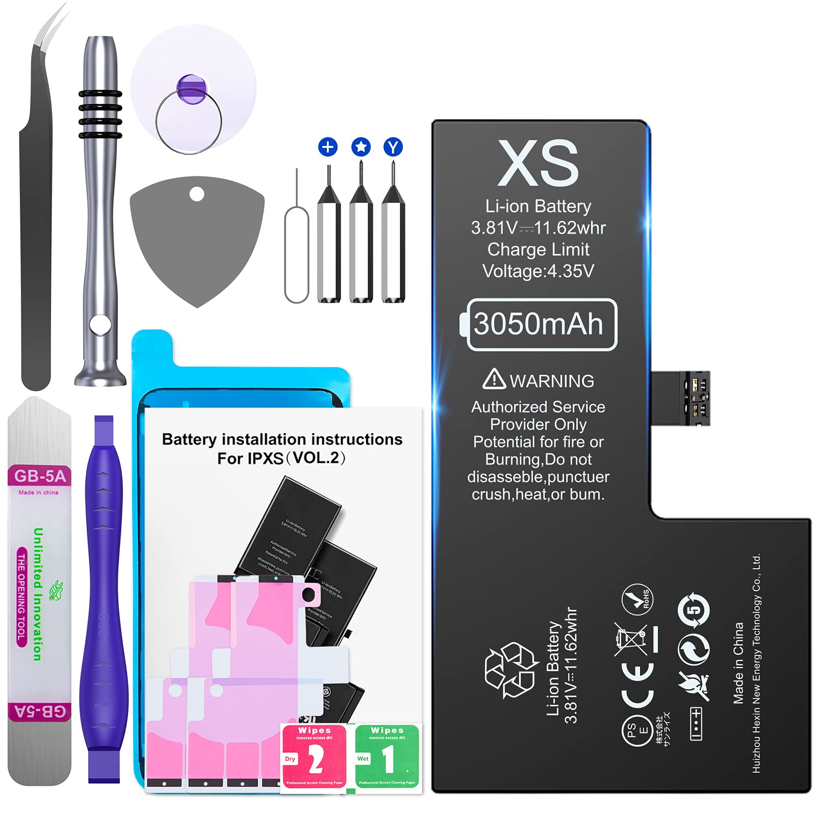 Amazon | EVARY iPhone XSバッテリー 大容量3050mAh 交換用 iPhone