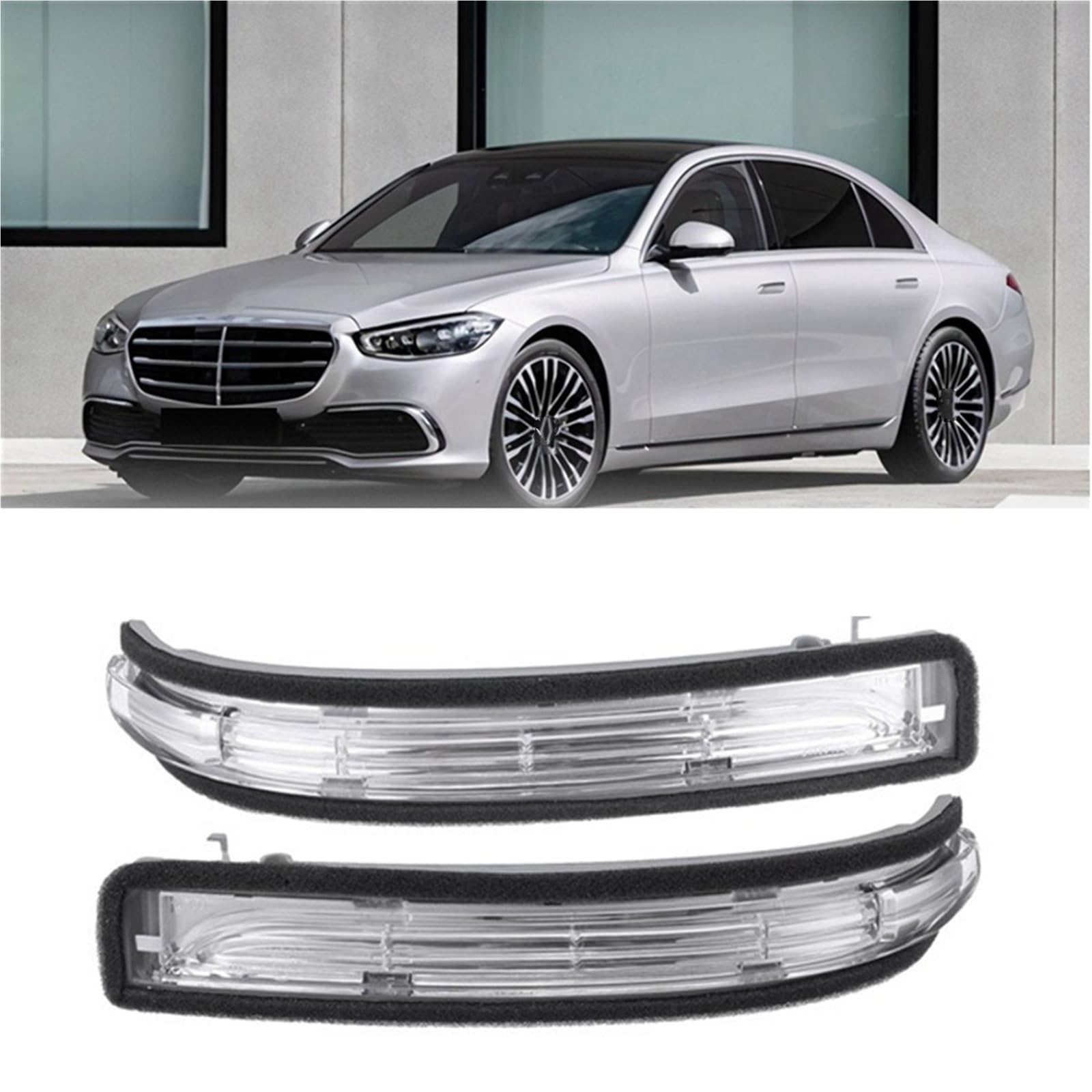 Luz indicadora del Espejo retrovisor Derecho LED Luz del Espejo retrovisor A1698201221, para Mercedes, para Benz A Clase B W169 W245 2007-2011 Luz indicadora de señal de Giro Luz de señal de Giro