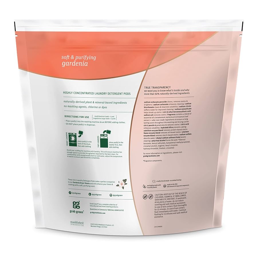 Amazon.co.jp: Grab Green, 3 in 1洗濯用洗剤ジェルボール