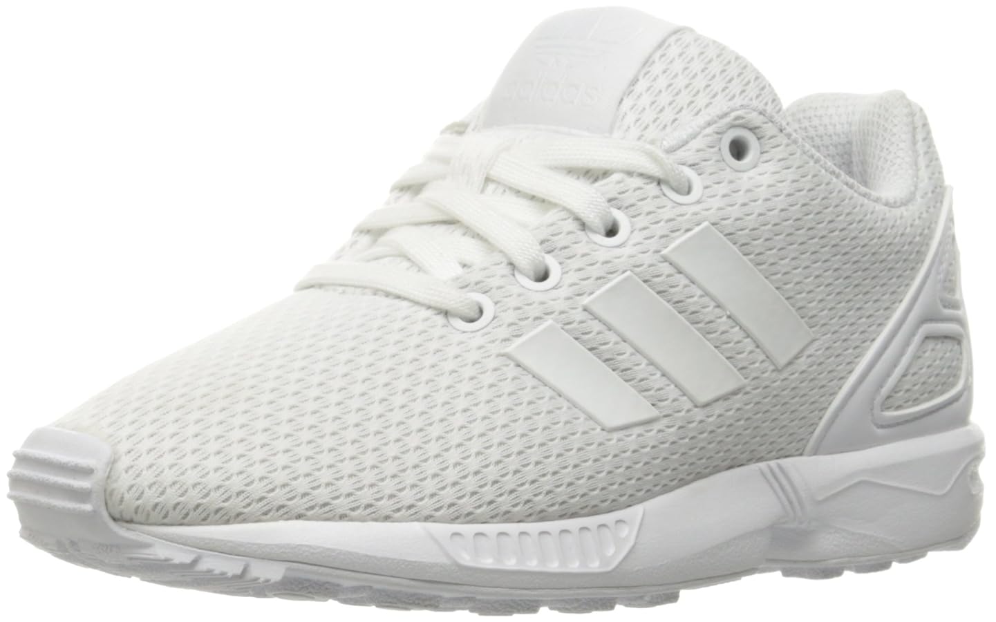 ?? adidas Originals Boys' ZX Flux C Running Shoe, White, 1