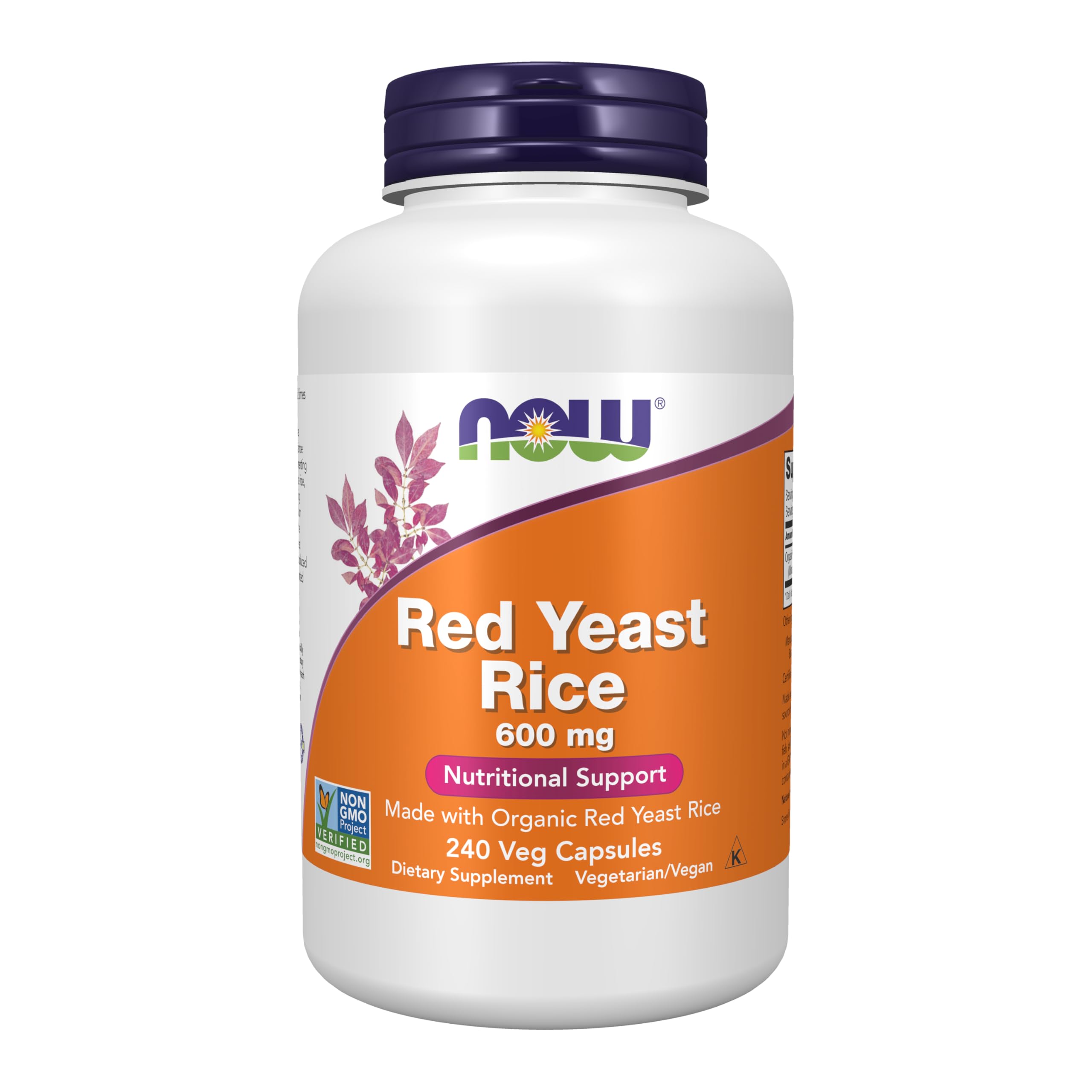 NOW Foods, Red Yeast Rice, 600 mg, 240 Veg Capsules