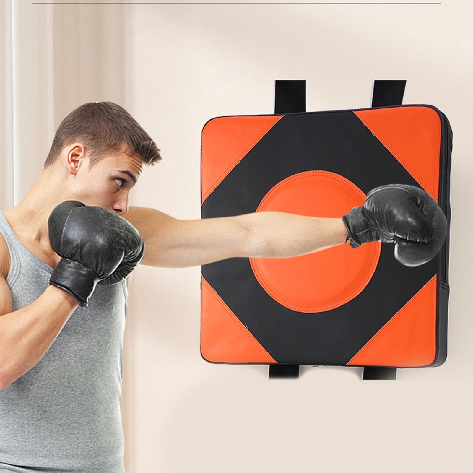 Saco de Boxeo de Pared - Wall Fighting Pad Saco de Boxeo montado en la Pared - Bolsa de Boxeo montada en la Pared Cojín de Lucha contra la Pared, Cojín de Entrenamiento de Equipo de Fitness de Altura