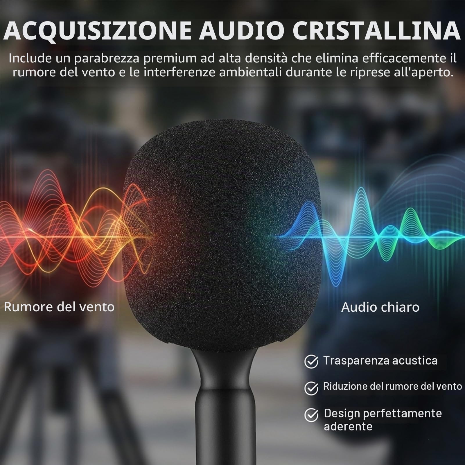 Supporto per DJI Mic 3/2/Mini 2/Mini/Rode Wireless GO II/Insta360 Handle Rig Wireless Interview Lavalier Microfono Adattatore Palmare per DJI Osmo Pocket 3/4 Mic 2/3/Hollyland Lark M1/C1/Synco G1/A2