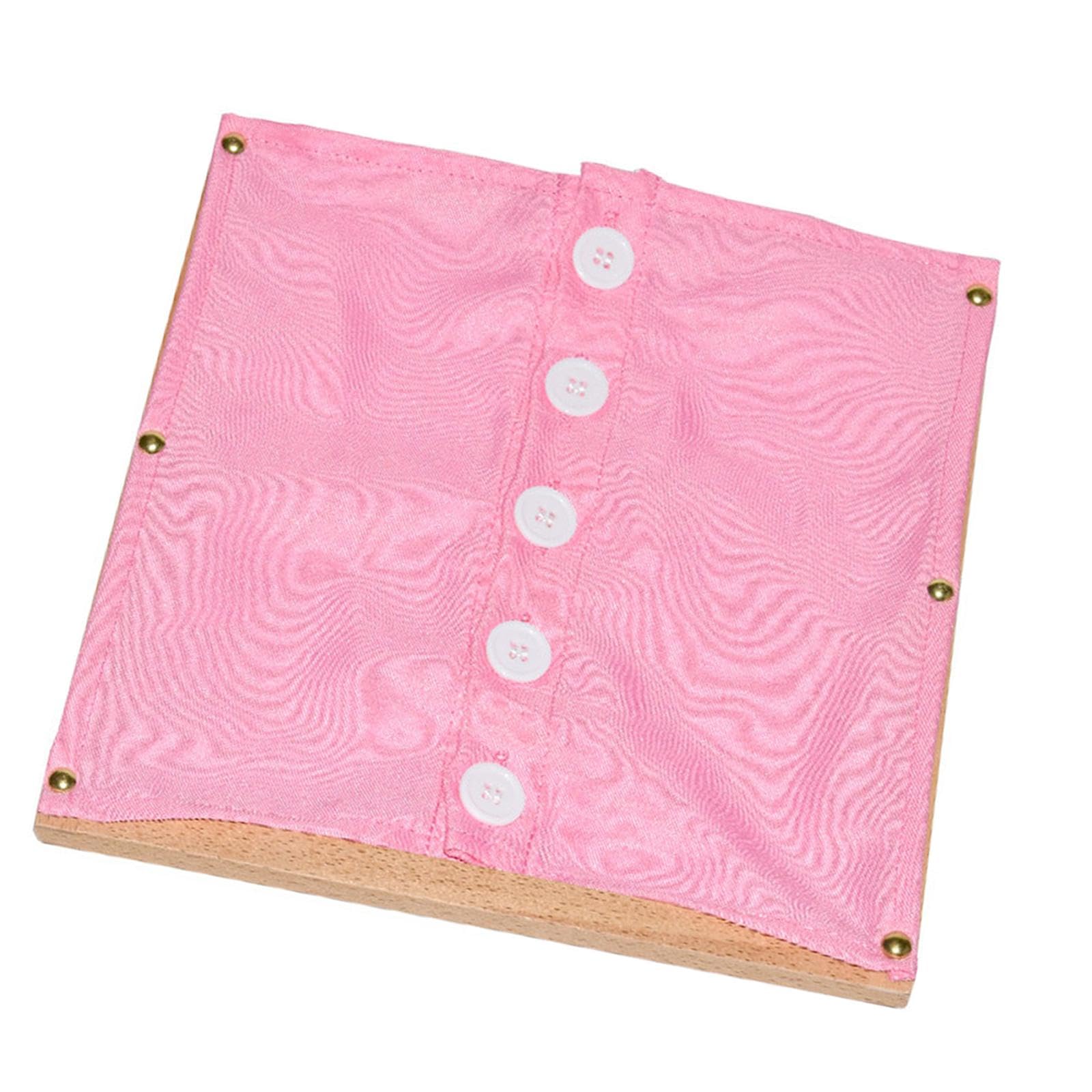 Guohetuk Dressing Frame Toy, Practice Board for Learning to Dress, Wooden Learning Toy, Promotes Fine Motor Skills, Suitable for Preschool Children, Button