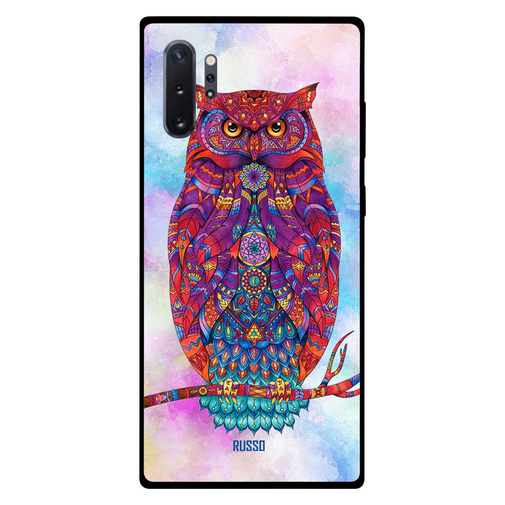 Samsung Note 10 Plus Case Cover Elegant Artistic Owl, Russo Modern & Funky Phone Covers