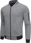 SAVKOOV Veste légère homme Bomber casual Vestes Varsity