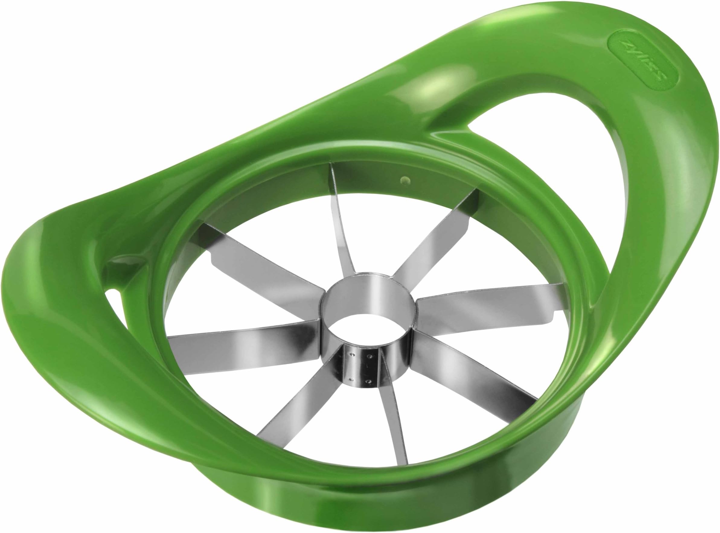 Apple Divider – Stainless Steel Ultra-Sharp 8-Slice Apple Corer and Cutter – Ergonomic BPA-Free Handles – Thick Riveted Blades – Dishwasher Safe Apple Slicer – Green