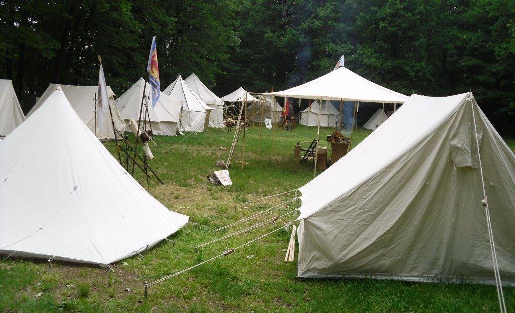 großer Baldachin Sonnensegel LARP Reenactment Lagerplane Mittelalter Zelt Frame Tent Ritter Sport & Freizeit