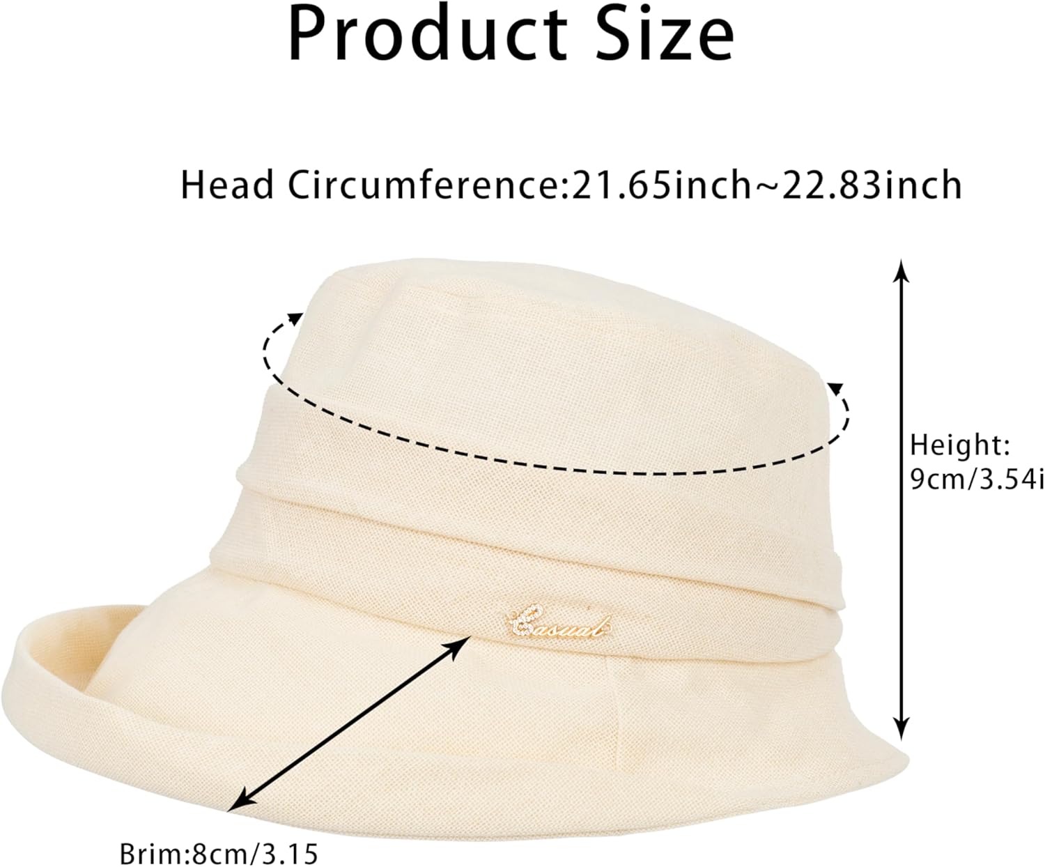 Women Wide Brim Sun Hats UV Protection Bucket Hat, Breathable & Packable Summer Beach Hat for Outdoor Travel & Garden - Image 8