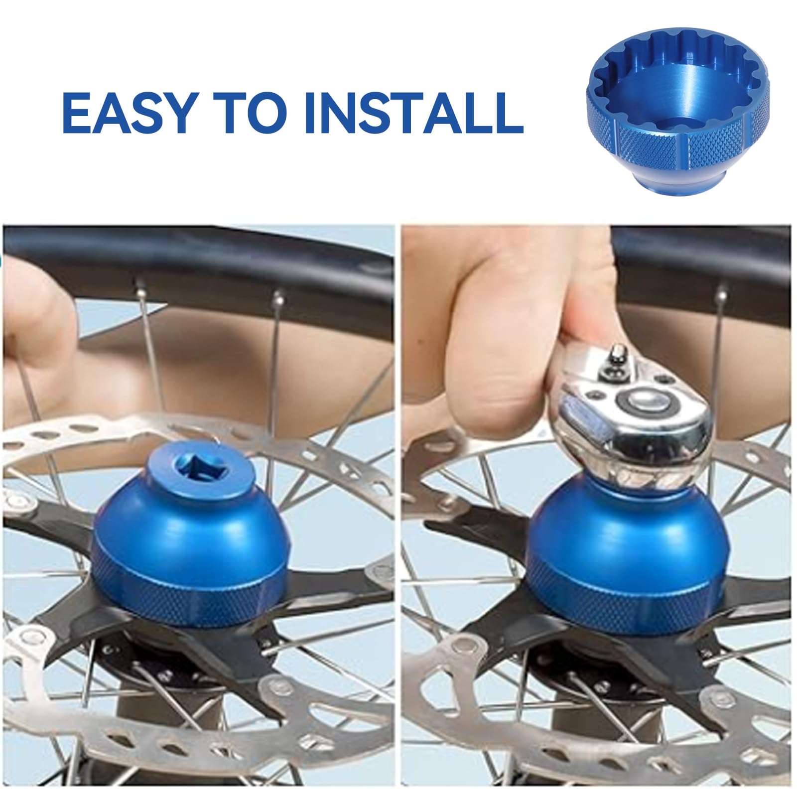 Lljsszr Outil De Démontage De Pédalier à 16 Encoches, 44 Mm, Compatible Avec Le Modèle Bbt-69.2 BB5700, Gris