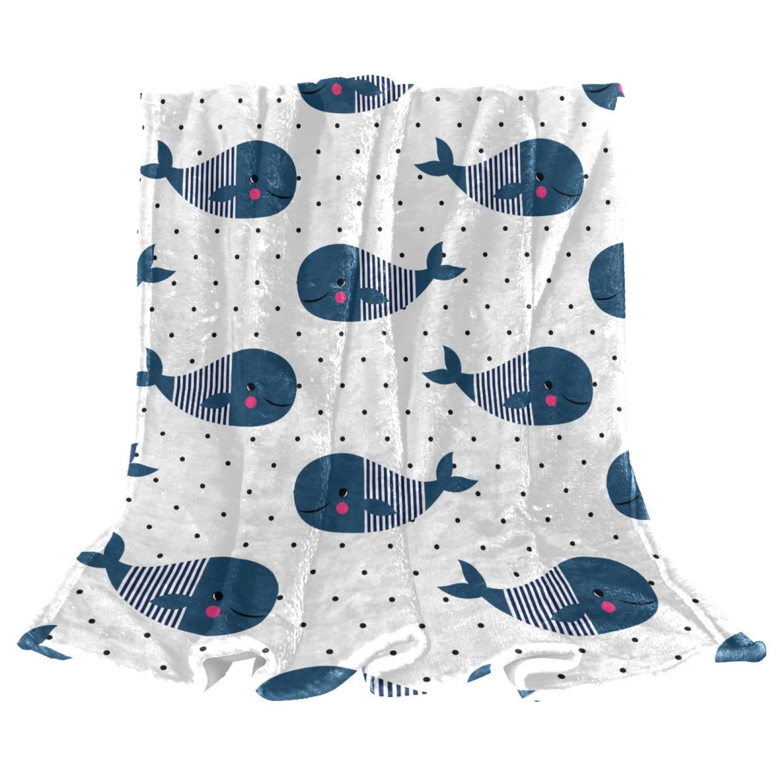 Couverture polaire baleine pour des soirées cocooning et chaleureuses sur le canapé