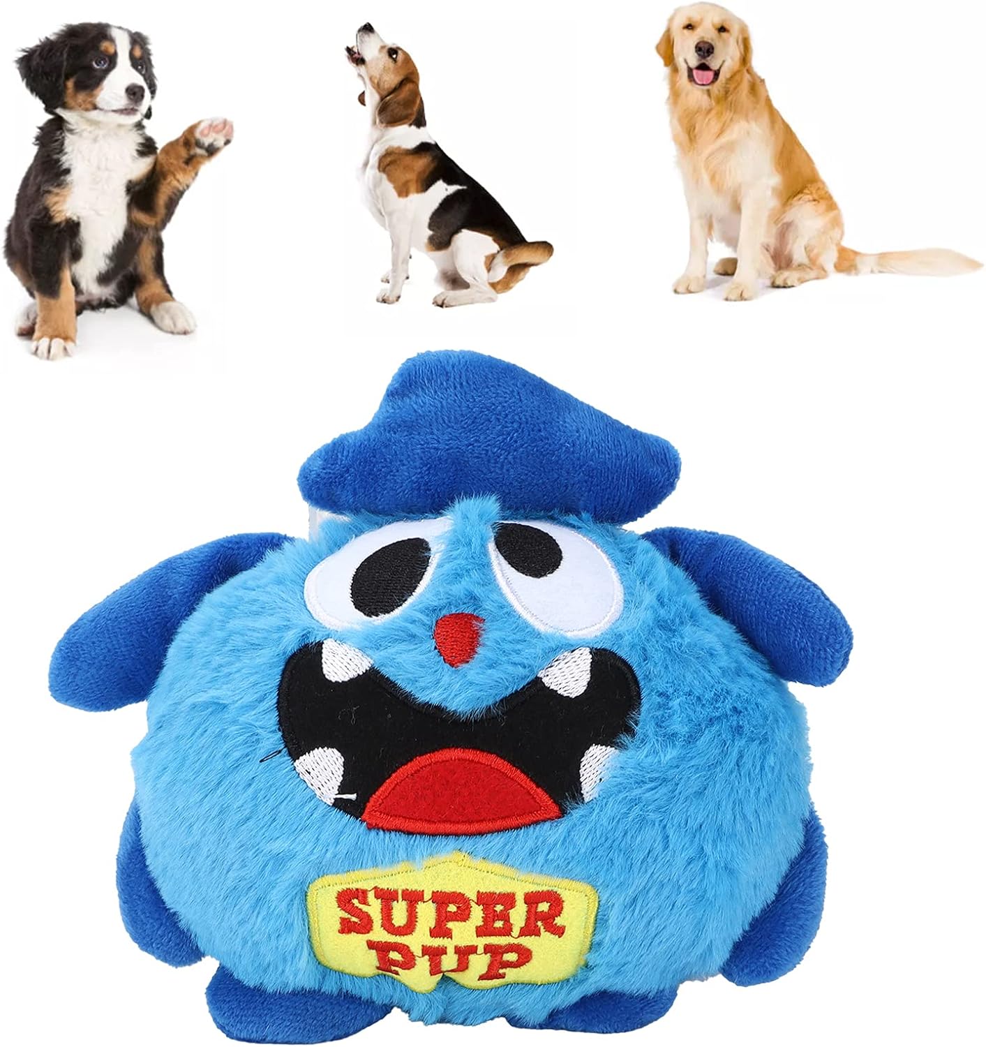 Pet Supplies Oreb Squeaky Dog Toys, Interactive Plush Dog Toy, Crazy