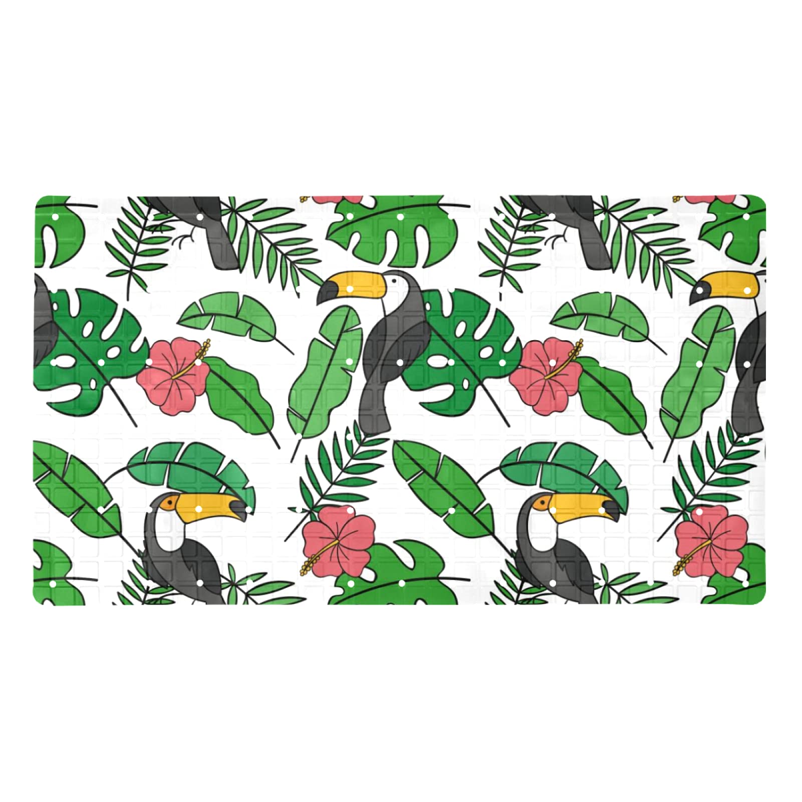 Tapis de bain antidérapant antibactérien fini les glissades baignoire sans latex