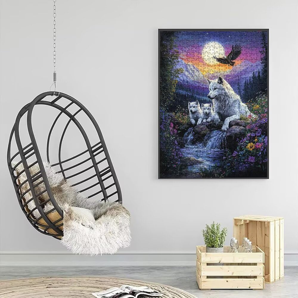 Puzzle 5000 Pezzi, Lupo Aquila 3D Puzzle per Adulti Impegnativo, Educa Puzzles Artistico, Divertente E Stimolante Puzzles Decorativo per La Famiglia, Regalo e Decorazione Pareti DX0YL6-558