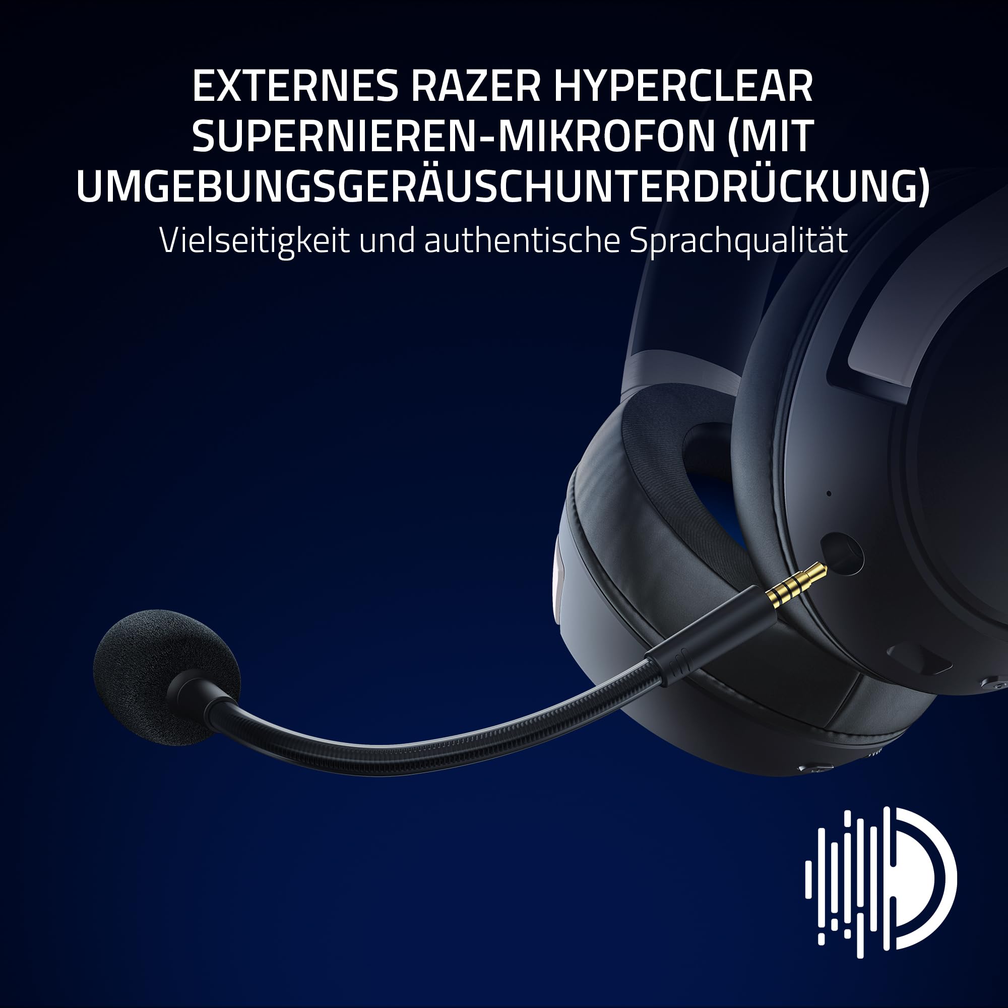 Razer Kaira HyperSpeed (PlayStation Licensed) - Drahtloses Gaming-Headset für PlayStation - 2,4 HyperSpeed und Bluetooth (Triforce 50mm, HyperClear-Mikrofon, USB, plattformübergreifend) Weiß