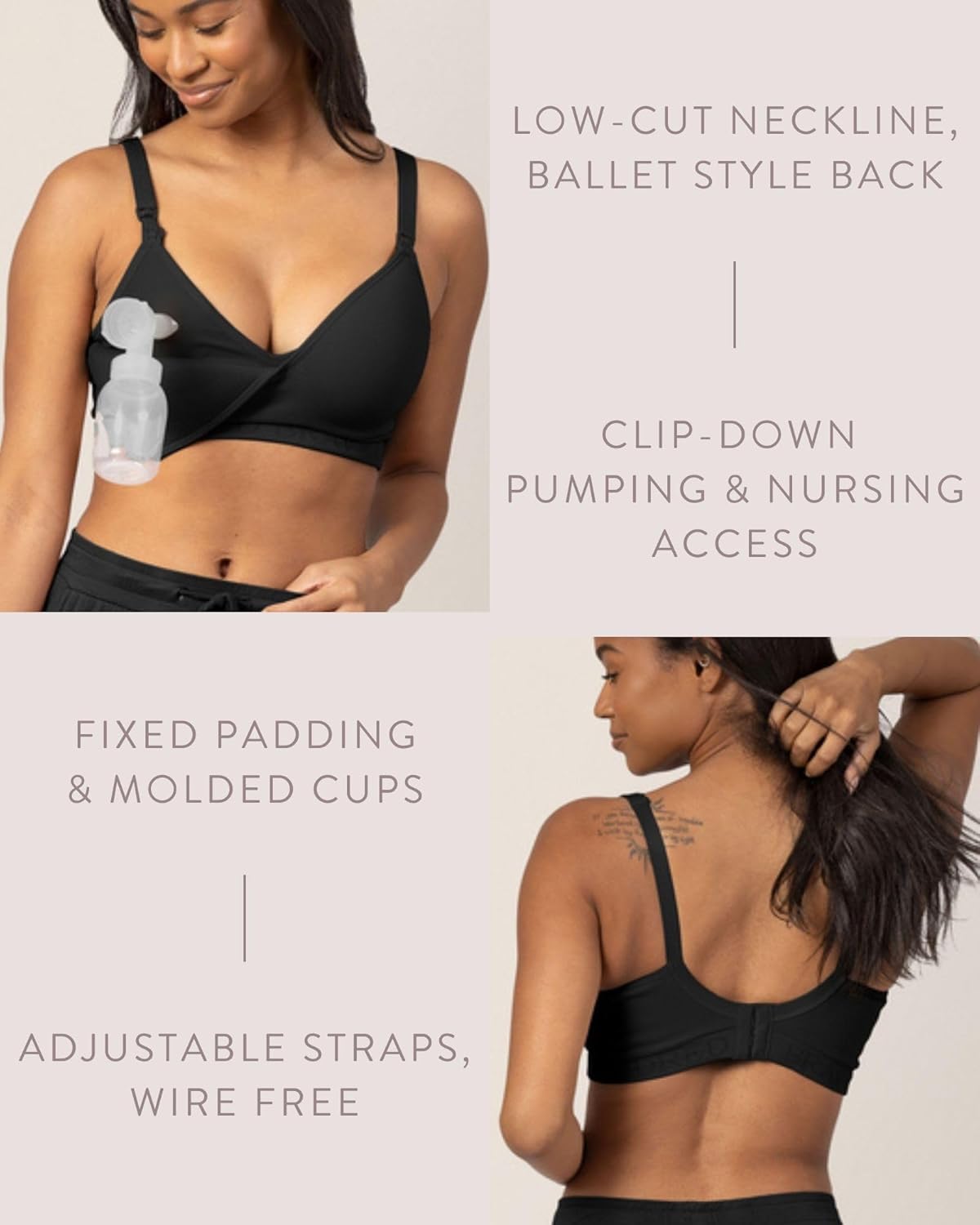 Kindred Bravely Sublime Contour Hands Free Pumping & Maternity Bra for Nursing and Breastfeeding - Image 4