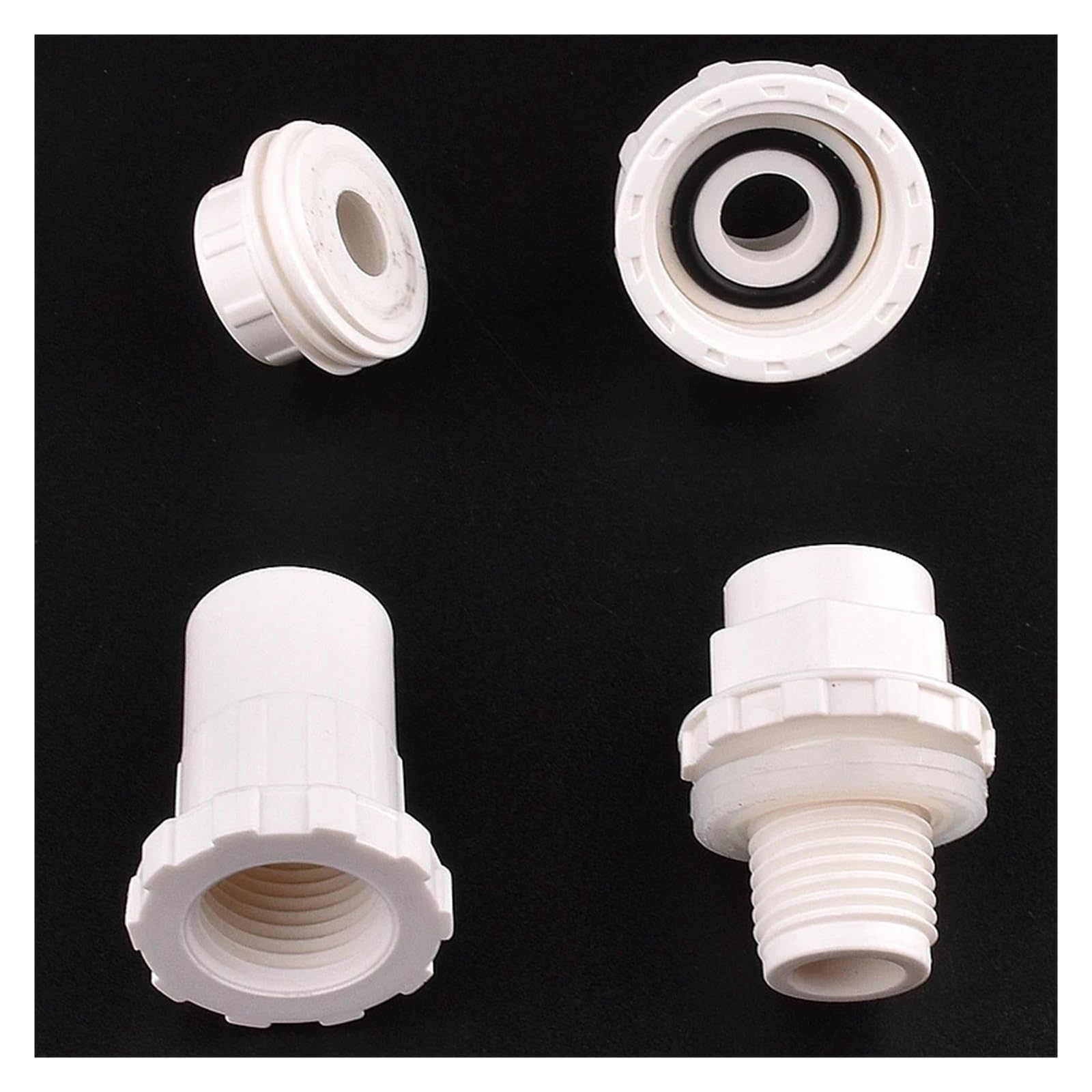 1~5 Pz Bianco 16mm Raccordi for Tubi Connettore Irrigazione del Giardino Diretta Tee Gomito Adatto per tubi da piscina(PVC Pipe Length 50cm,5Pcs)