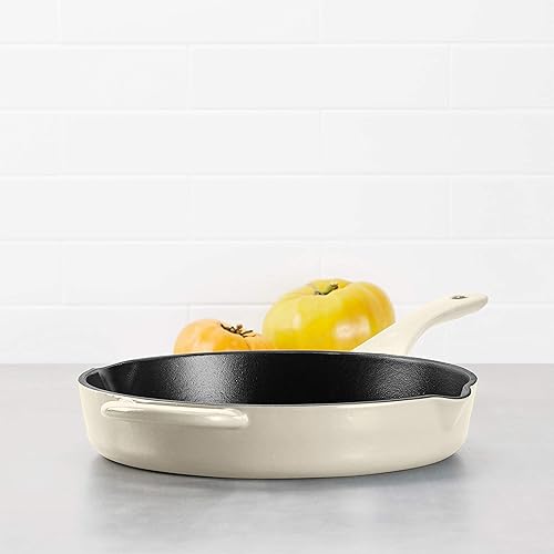 Miniatura 6 de Ayesha Curry - Sartén cuadrada de hierro fundido con boquillas de vertido, pequeña, color verde azulado crepúsculo