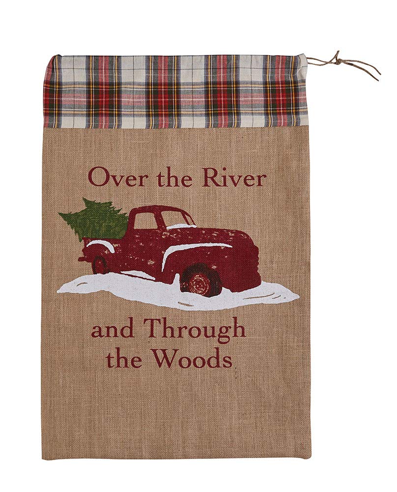 Park DesignsOver The River Print Santa Sack