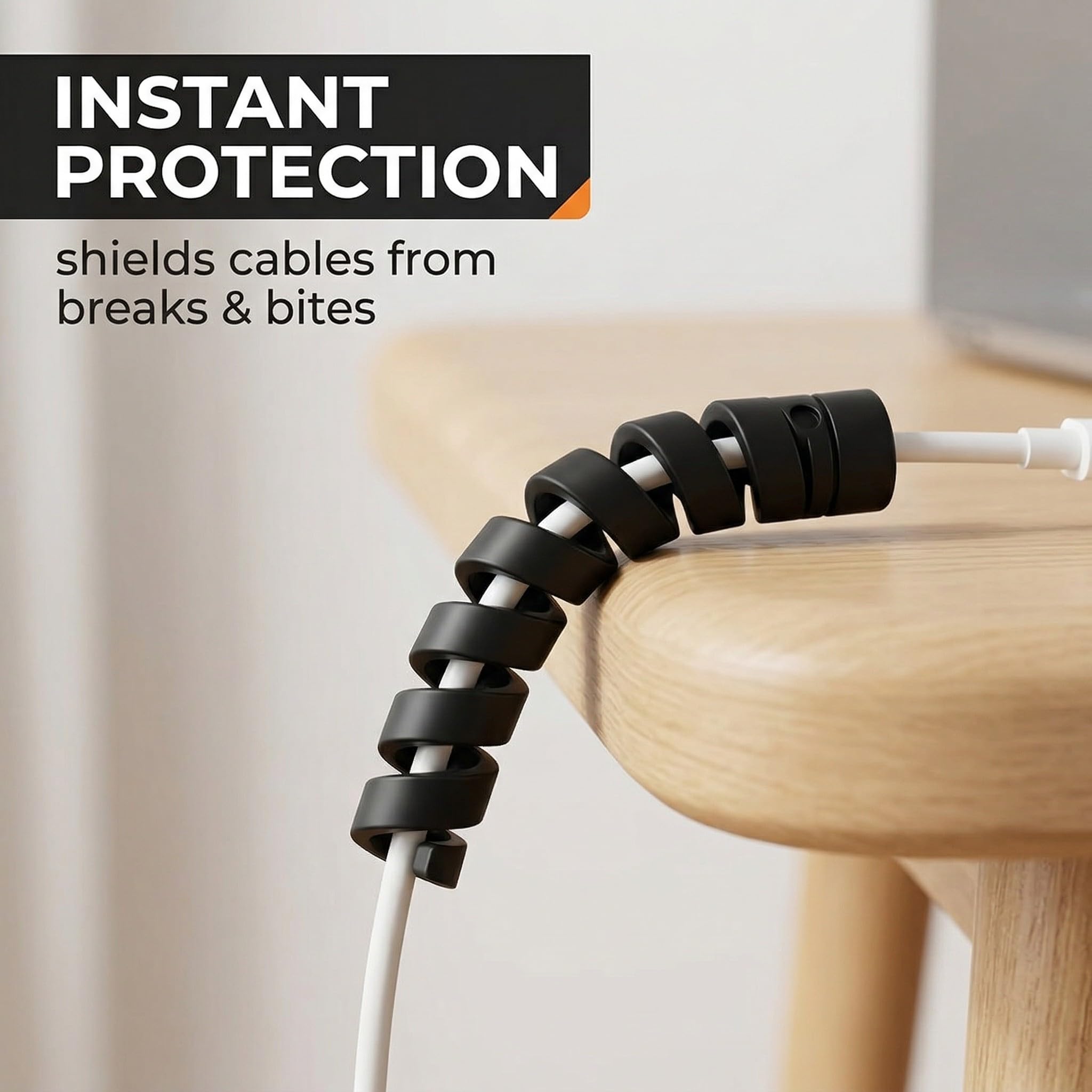 20 Pezzi Guaina per Cavi Elettricim Salvacavo per Caricabatterie Flessibile Silicone Micro USB Protector Tuta di Protezione per Cavo del Mouse per Tutte Le Linee Dati del Cellulare