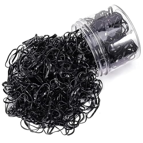 OIG Brands 1500 soportes pequeños para coletas pequeñas para ligas de pelo de bebé, bandas elásticas para el cabello sin daños Pequeños elásticos
