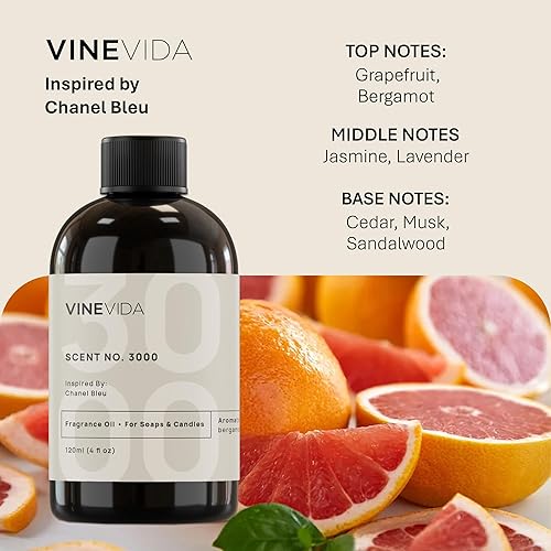 Miniatura 576 de VINEVIDA Aceite de fragancia de cuero genuino para fabricación de velas y fabricación de jabón, aromas de velas prémium para velas de soja
