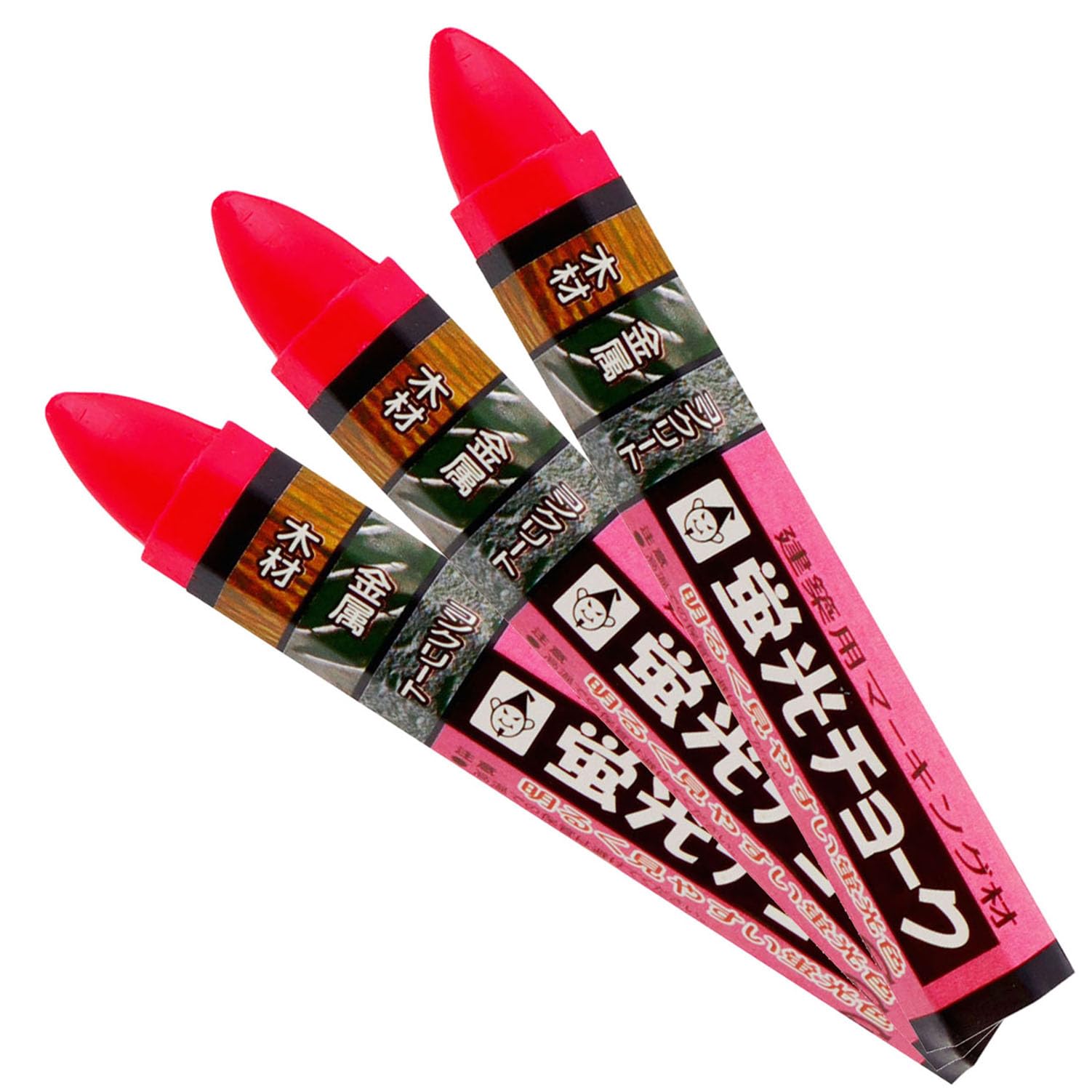 Amazon.co.jp: Takumi Fluorescent Chalk Pink 3 Pack NO.464 : DIY