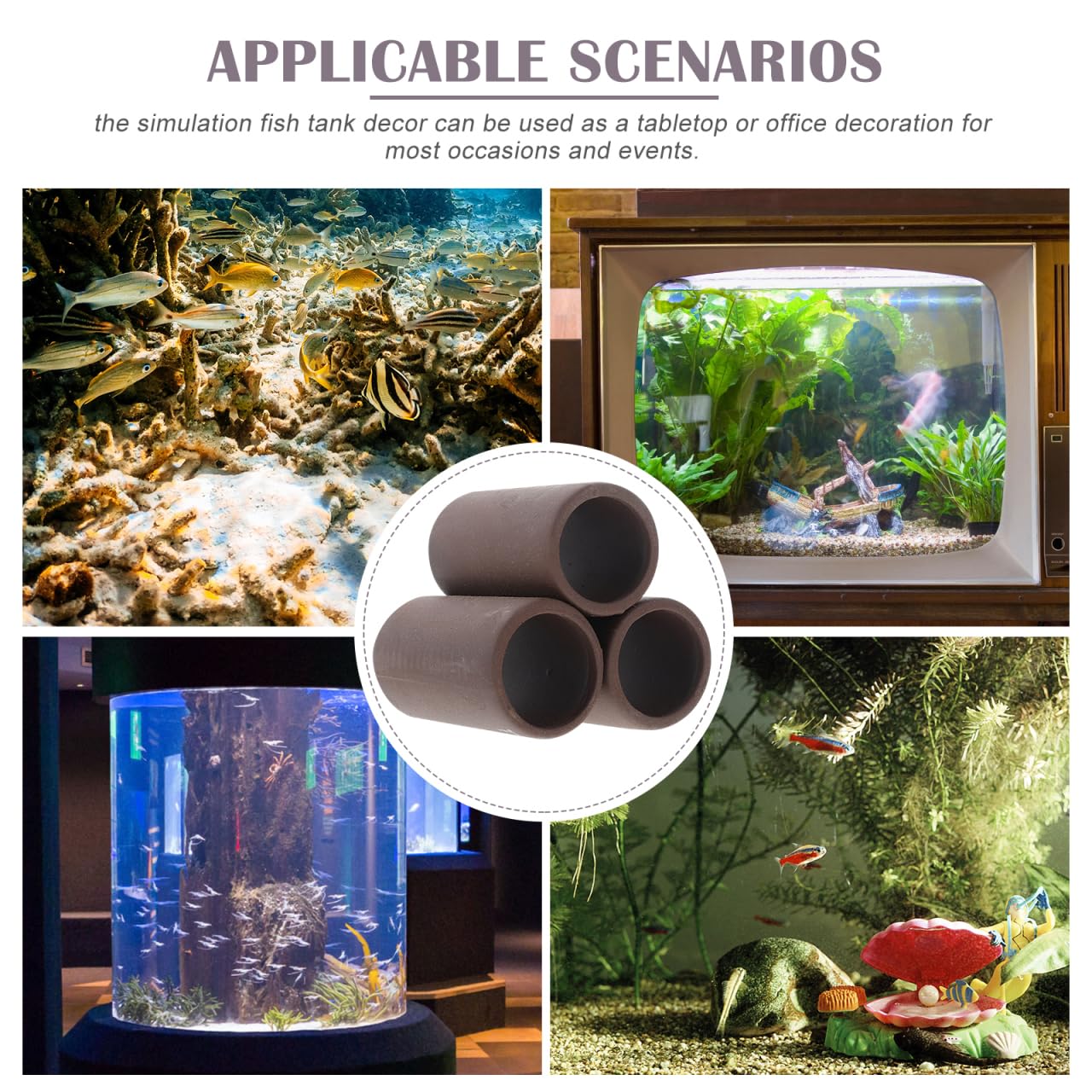 Amosfun Ceramic Clay Pot Shrimp House Aquarium Decoration Fish Tank Ornament Fish Hiding Cave for Aquatic Pets 2.8X2.83X2.76 Inches - Image 3