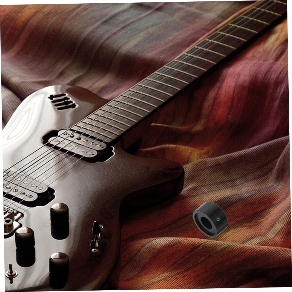 ibasenice 3juegos Tapa De Pedal De Efecto De Guitarra Metálica Protección Para Footswitch De Herramienta De Instalación y Anillos De Accesorio Práctico Para Guitarristas