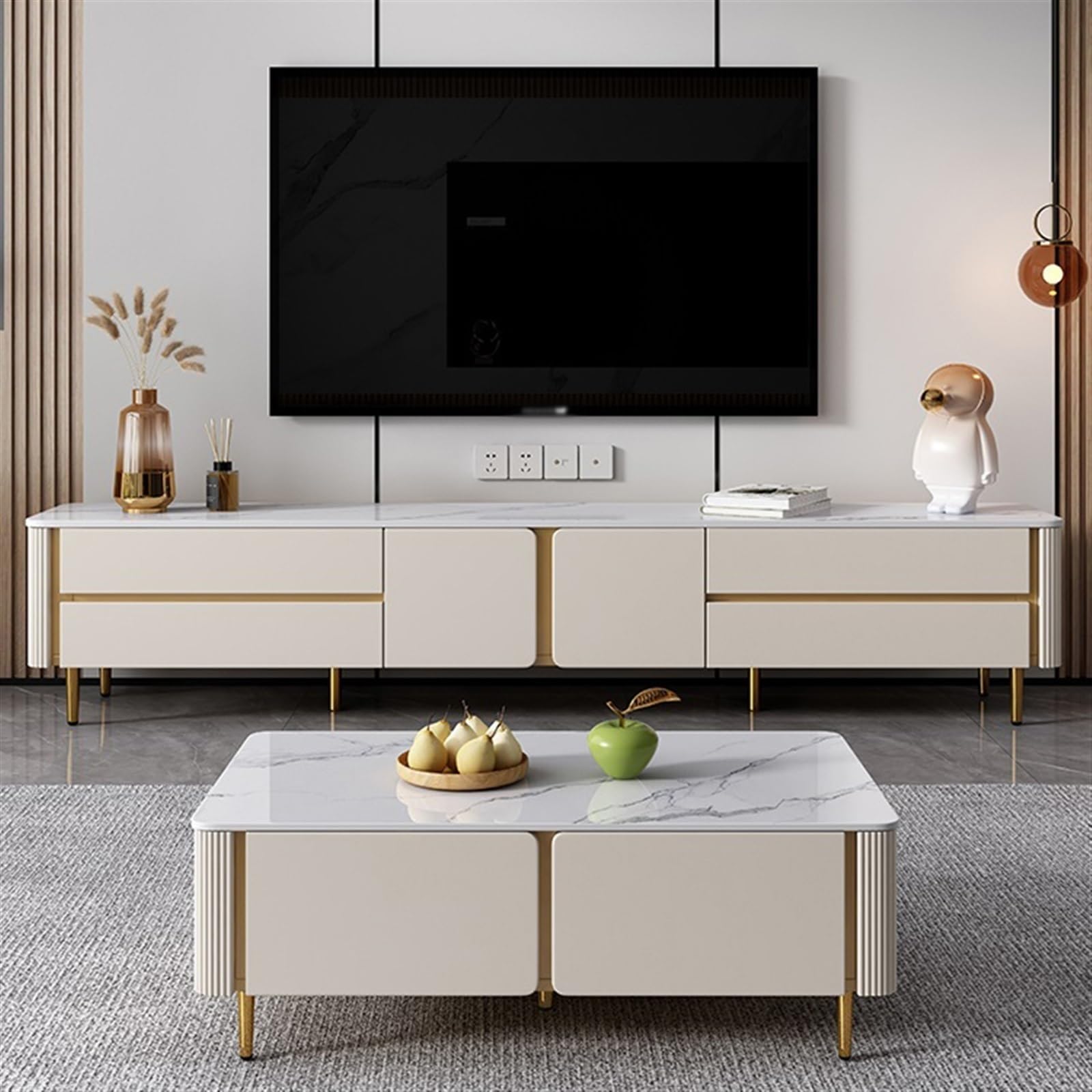 TV Stand Cabinet Slate TV Cabinet Combination Modern Simple
