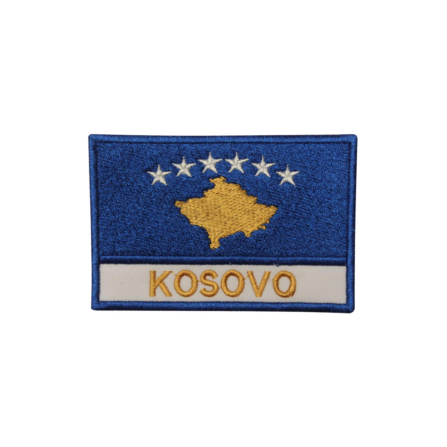 MAREL Toppa Termoadesiva Bandiera Kosovo – Ricamo Cm 6,5 X 5,5, Ideale Per Giacche E Zaini (Mod. 1469) - 3