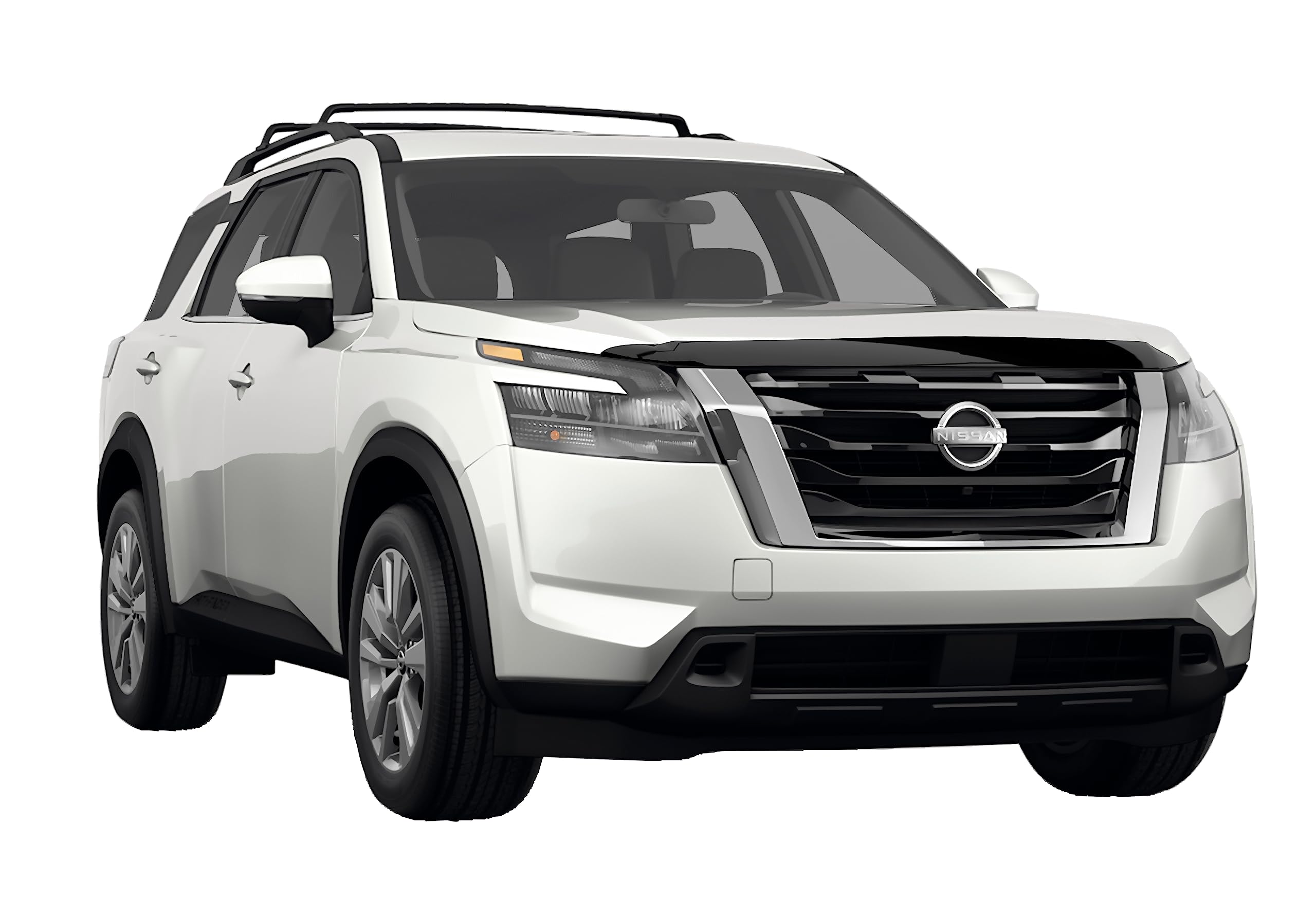Husky Liners Aeroskin Hood Protector For 2022-2025 Nissan Pathfinder - Low Profile Bug Shield (Chrome)