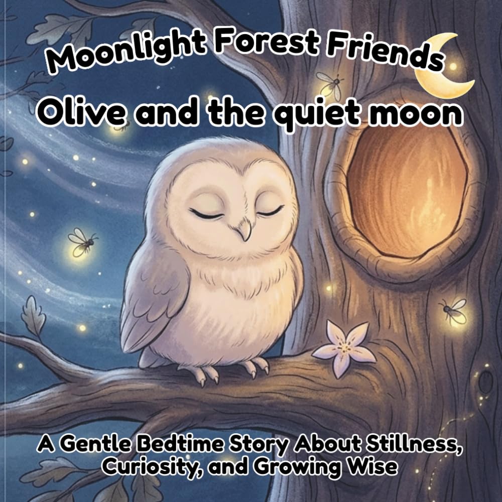 Olive and the Quiet Moon: A Gentle Bedtime Story About Stillness, Curiosity, and Growing Wise (Moonlight Forest Friends)