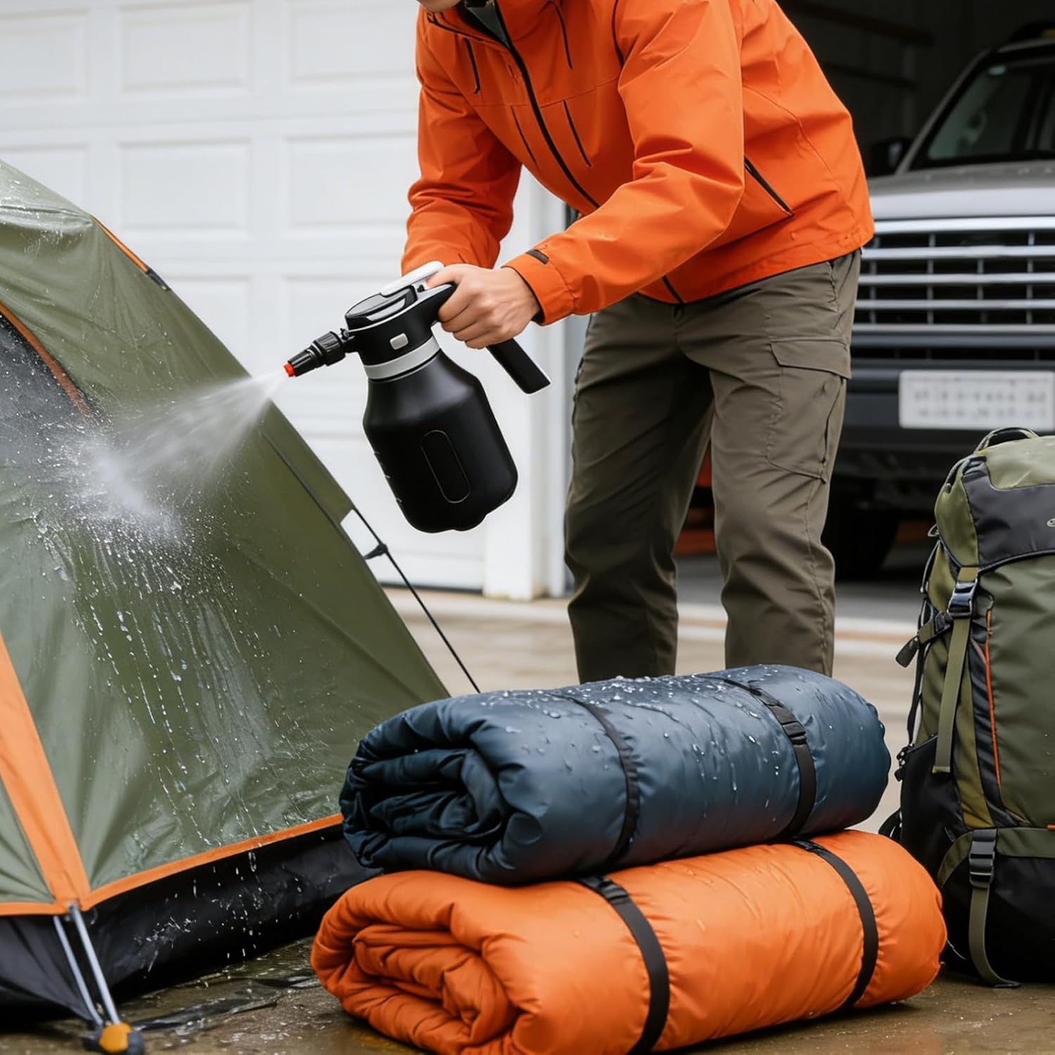 Foamer Sprayer,Electric Detailing Machine - Rechargeable Car Wash Soap Sprayer,for Garden Home Lawn Outdoor Patio Driveway Plant Watering