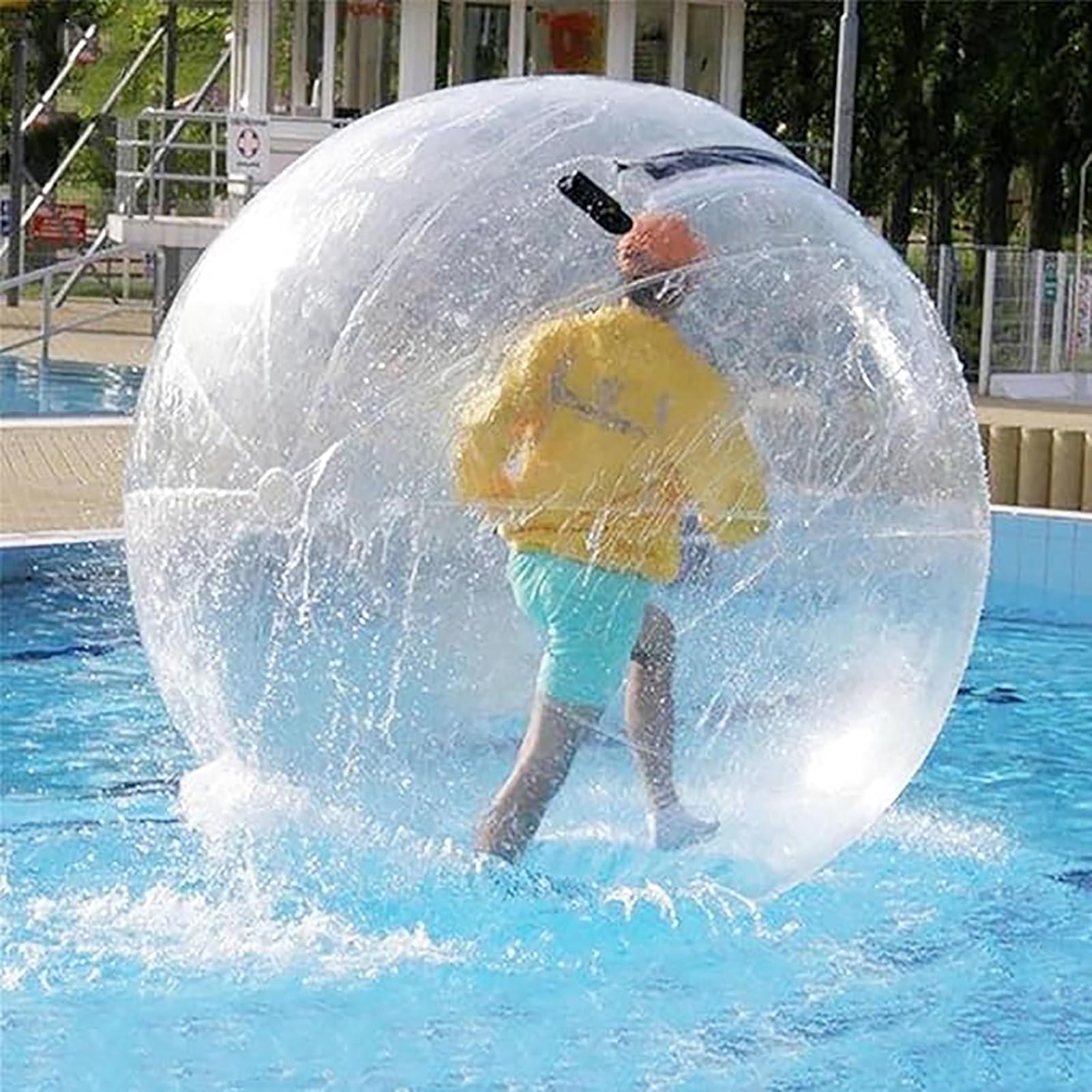 Palla di camminata dell'acqua gonfiabile con la pompa di aria elettrica per lo spettacolo della spiaggia e le attività dell'acqua